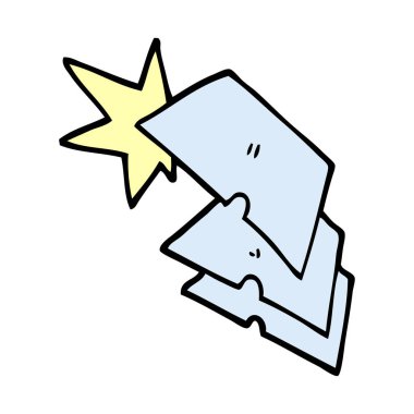 çizgi film doodle parlak razorblades