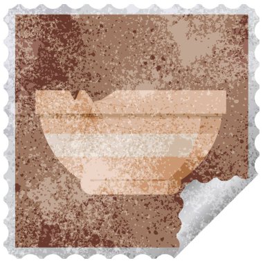 kase grafik kare etiket damga kırık