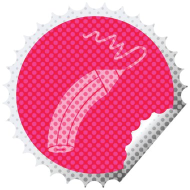 bir satırı dairesel peeling etiket karakalem