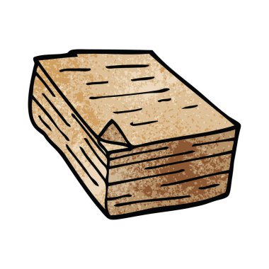 çizgi film doodle kağıt yığını