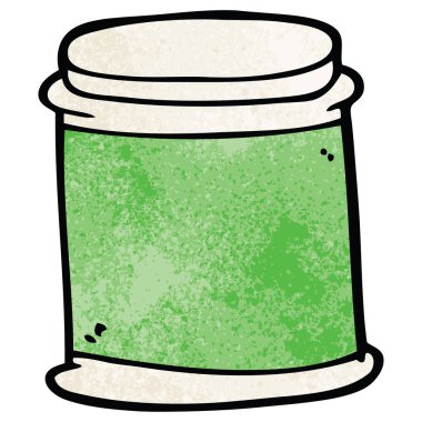 çizgi film doodle vitamini tencere