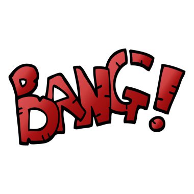 vektör degrade illüstrasyon karikatür bang sembolü