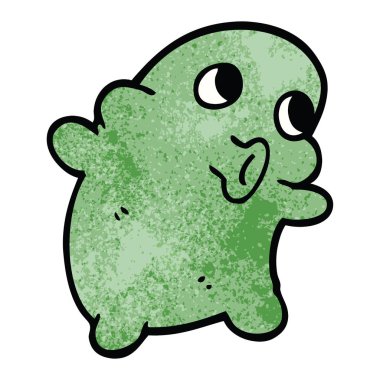 çizgi film doodle garip yaratık