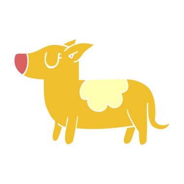 çizgi film doodle ayakta köpek