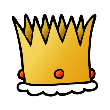 çizgi film doodle royal crown