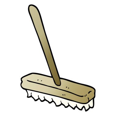 vektör degrade illüstrasyon karikatür fırça süpürme