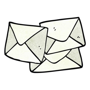 çizgi film doodle mektup vektör çizim 