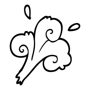 siyah beyaz çizgi film su dalgaları