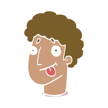 karikatür komik erkek yüz doodle