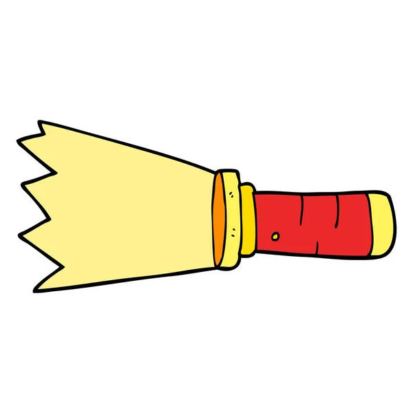 Cartoon Doodle Svítí Torch — Stockový vektor