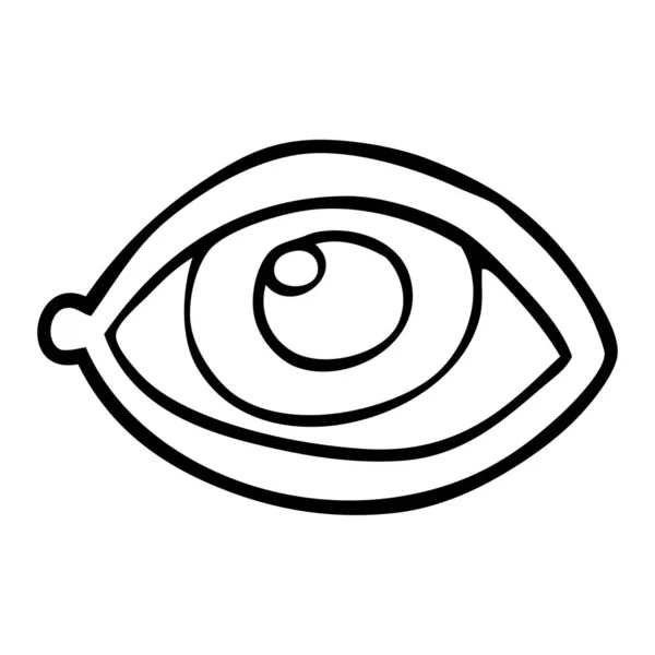 Рисование Карикатур Голодание Глаз — стоковый вектор