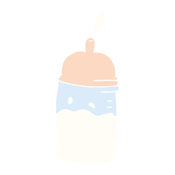 动画片涂鸦婴儿奶瓶 — 图库矢量图片