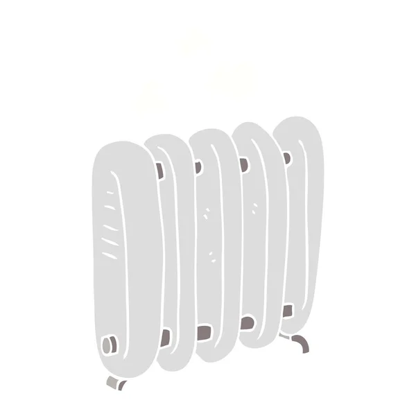 Egale Kleur Illustratie Van Radiator — Stockvector