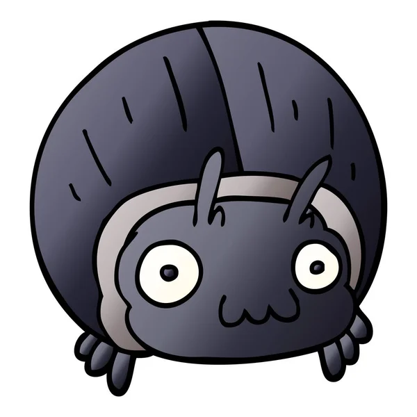 Cartoon Doodle Huge Beetle — Stock Vector