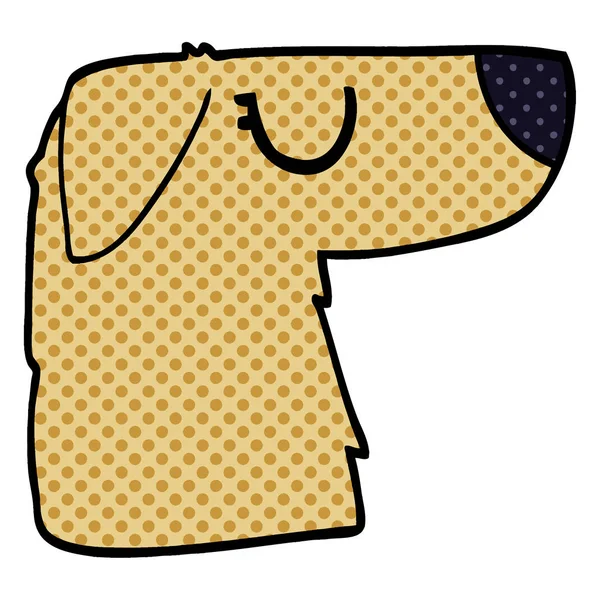 Γελοιογραφία Doodle Σκυλί Πρόσωπο — Διανυσματικό Αρχείο
