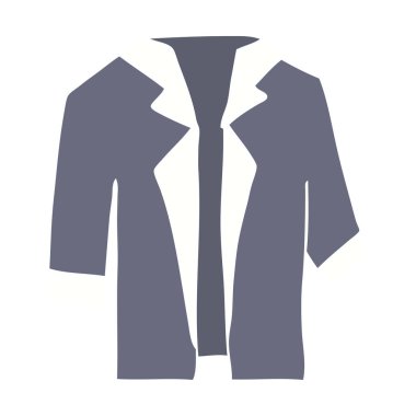 düz renk tarzı çizgi film takım elbise gömlek