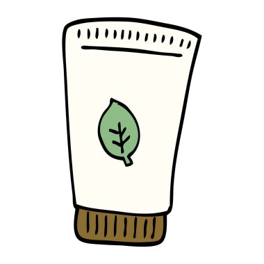 çizgi film doodle cilt losyonu