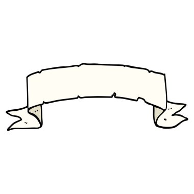 çizgi film doodle kaydırma afiş