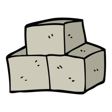 Doodle meltem blokları çizgi film