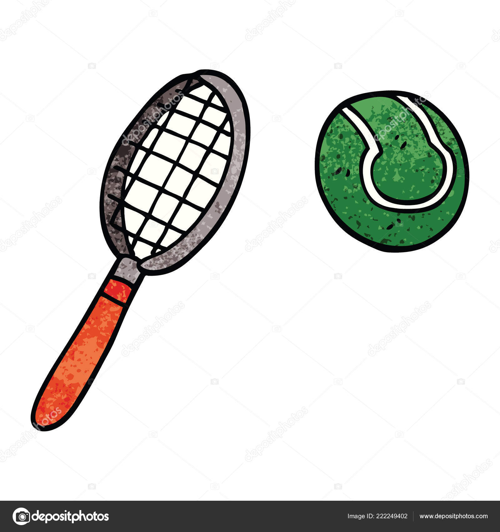 Dibujos Animados Garabato Raqueta Tenis Pelota vector, gráfico vectorial © lineartestpilot imagen #222249402 Dibujos Animados Garabato Raqueta Tenis Pelota vector, gráfico vectorial © lineartestpilot imagen #222249402