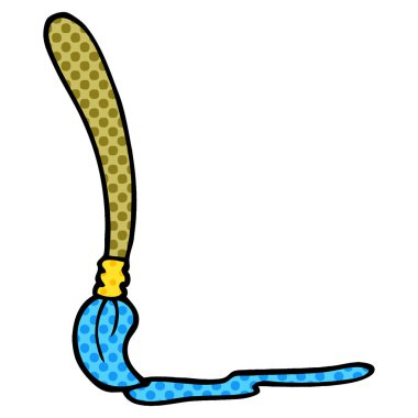 çizgi film doodle boya fırçası