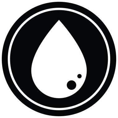 kan açılan grafik vektör yuvarlak sembolü