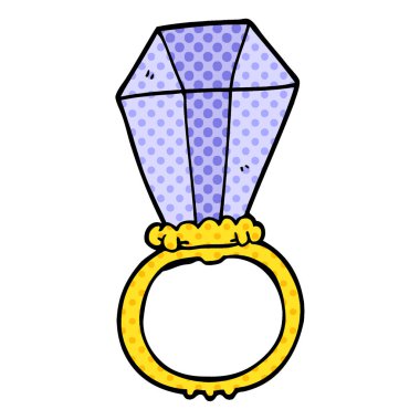 çizgi film doodle engagment yüzük