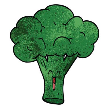 Doodle sebze, renkli vektör çizim karikatür