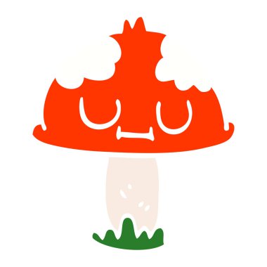 çizgi film doodle Zehirli mantarı