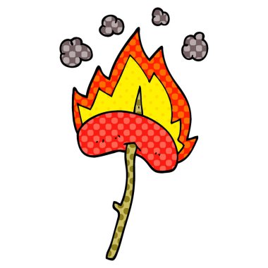 Sosisli sandviç çizgi film doodle