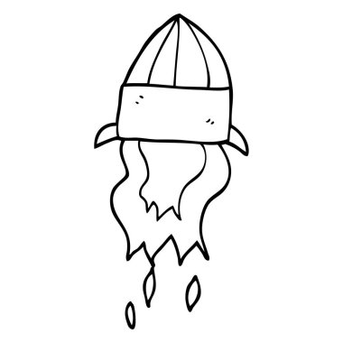 çizim karikatür roket fırlatma