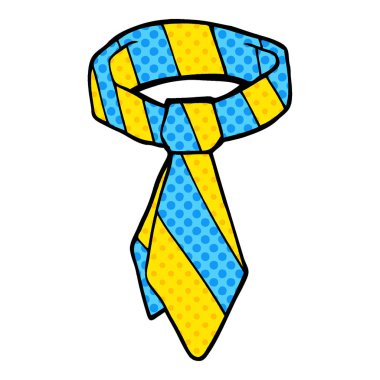 çizgi film doodle kravat illüstrasyon