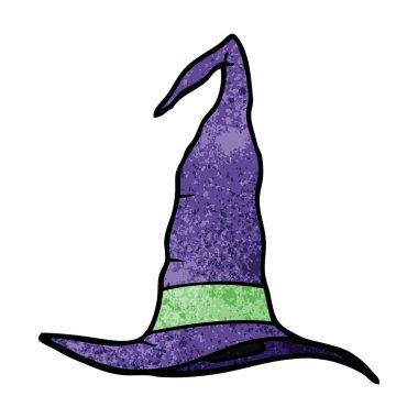 çizgi film doodle cadı şapka