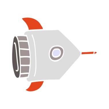 çizgi film doodle uzay vektör çizim