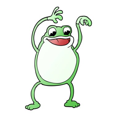 karikatür hayvan, renkli vektör çizim doodle