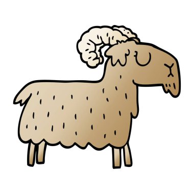 çizgi film doodle inatçı keçi