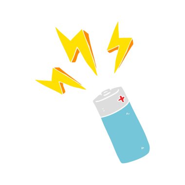 düz renk pil gösterimi