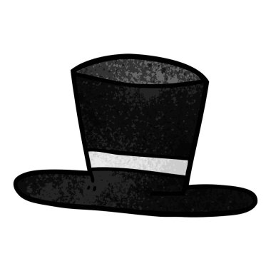 karikatür silindir şapka