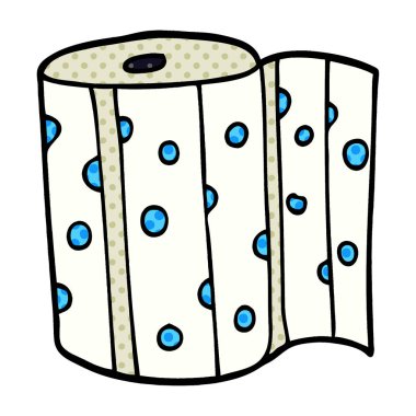 çizgi film doodle dotty mutfak rulo