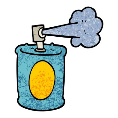 Grunge dokulu illüstrasyon karikatür sanatsal can