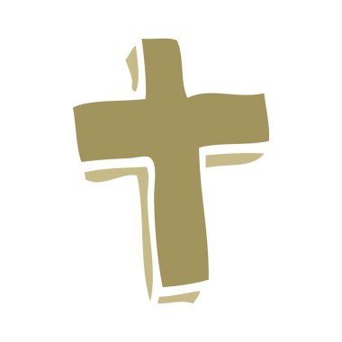 çizgi film doodle ahşap çapraz