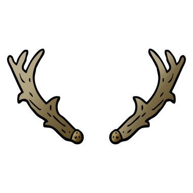 degrade illüstrasyon karikatür boynuzları vektör