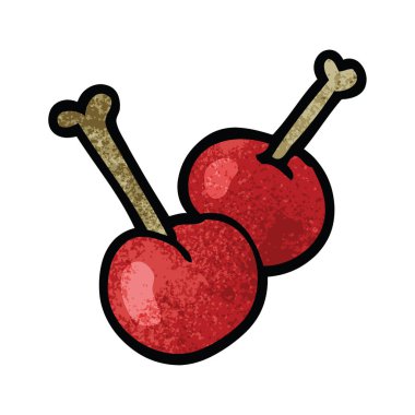 Doodle meyve, renkli vektör çizim karikatür