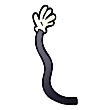 çizgi film doodle retro el hareketleri