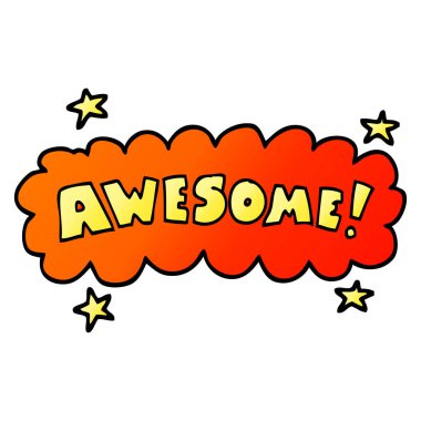 degrade illüstrasyon karikatür harika işareti vektör