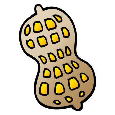 fıstık, vektör, illüstrasyon karikatür doodle