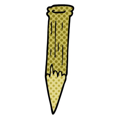 çizgi film doodle tahta kazık