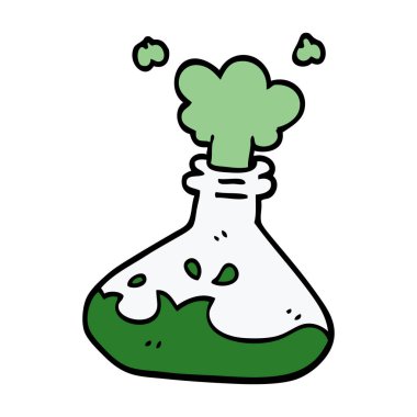 çizgi film doodle bilimsel deney