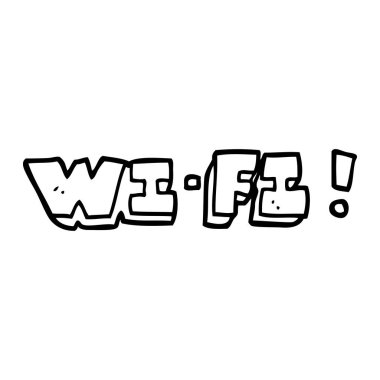 çizim karikatür wi fi