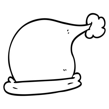 çizim karikatür Noel şapka